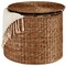 Best Choice Products Large Round Storage Ottoman W/ Lid, Handwoven Water Hyacinth Footstool